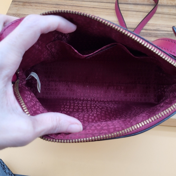 Kate Spade Women's Red Crossbody Bag, 9x7x3, EUC - Picture 4 of 9